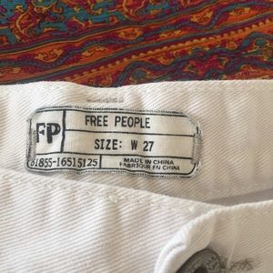 Free People Shorts - Free People white denim cutoff shorts Free People Shorts - Free People white denim cutoff shorts